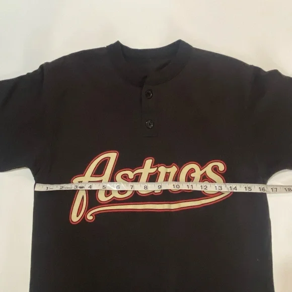 Vintage Houston Astros MAJESTIC Baseball Ringer T-Shirt Size Small - Picture 6 of 7
